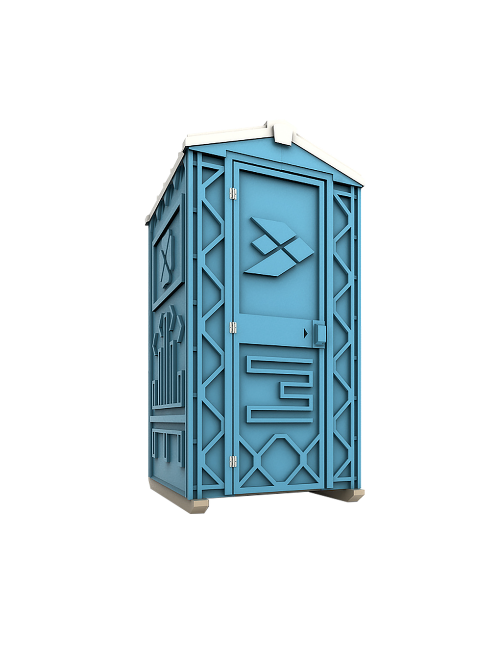Мобильная туалетная кабина ECOSTYLE Унивресал Экогрупп(1200x1100x2200см;75кг;синий) - арт.560140