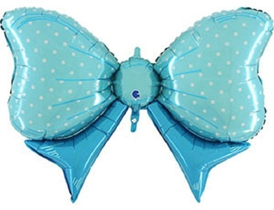 Бант голубой