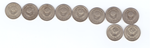 15 копеек 1961,62,77,78,80,82,85,89,90,91 л. (10 шт)