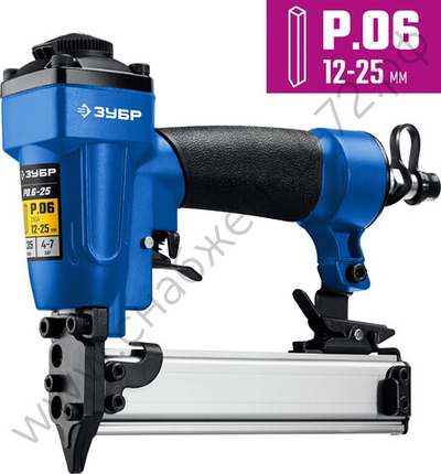 ЗУБР Т55/300 скобы тип 55 (16 - 40мм), гвозди 300 (10 - 50 мм), пневматический нейлер-степлер (гвозде/скобозабиватель) 2-в-1, Профессионал (31937)
