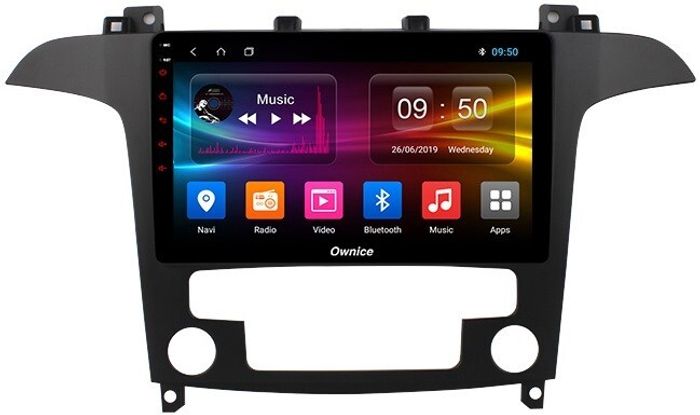 Магнитола для Ford Galaxy / S-Max 2006-2015 (климат) - Kuberg OL-9210-2 QLed, Android 12, Быстрая, CarPlay, 4G SIM-слот
