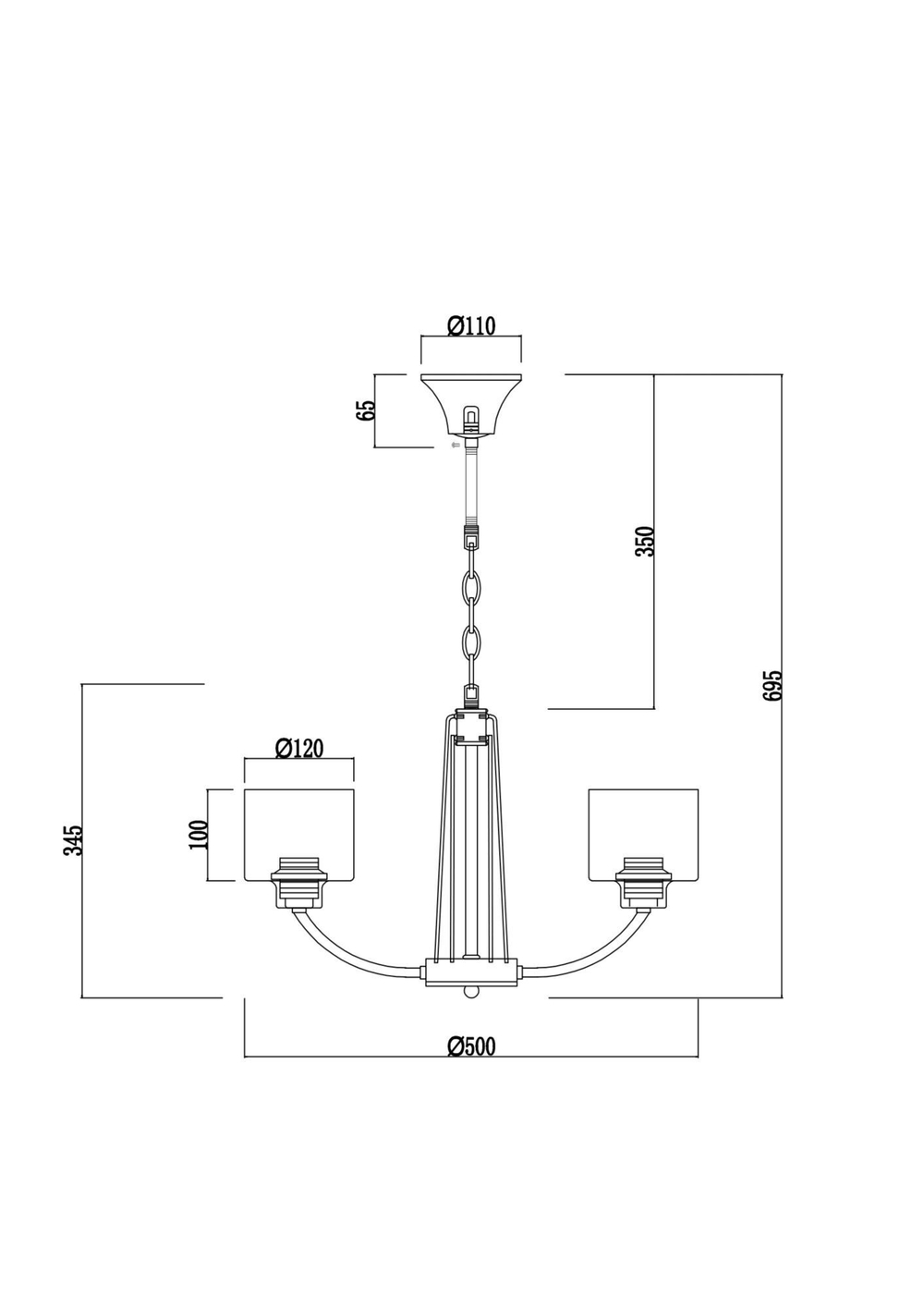 Люстра Freya FR5003PL-05B