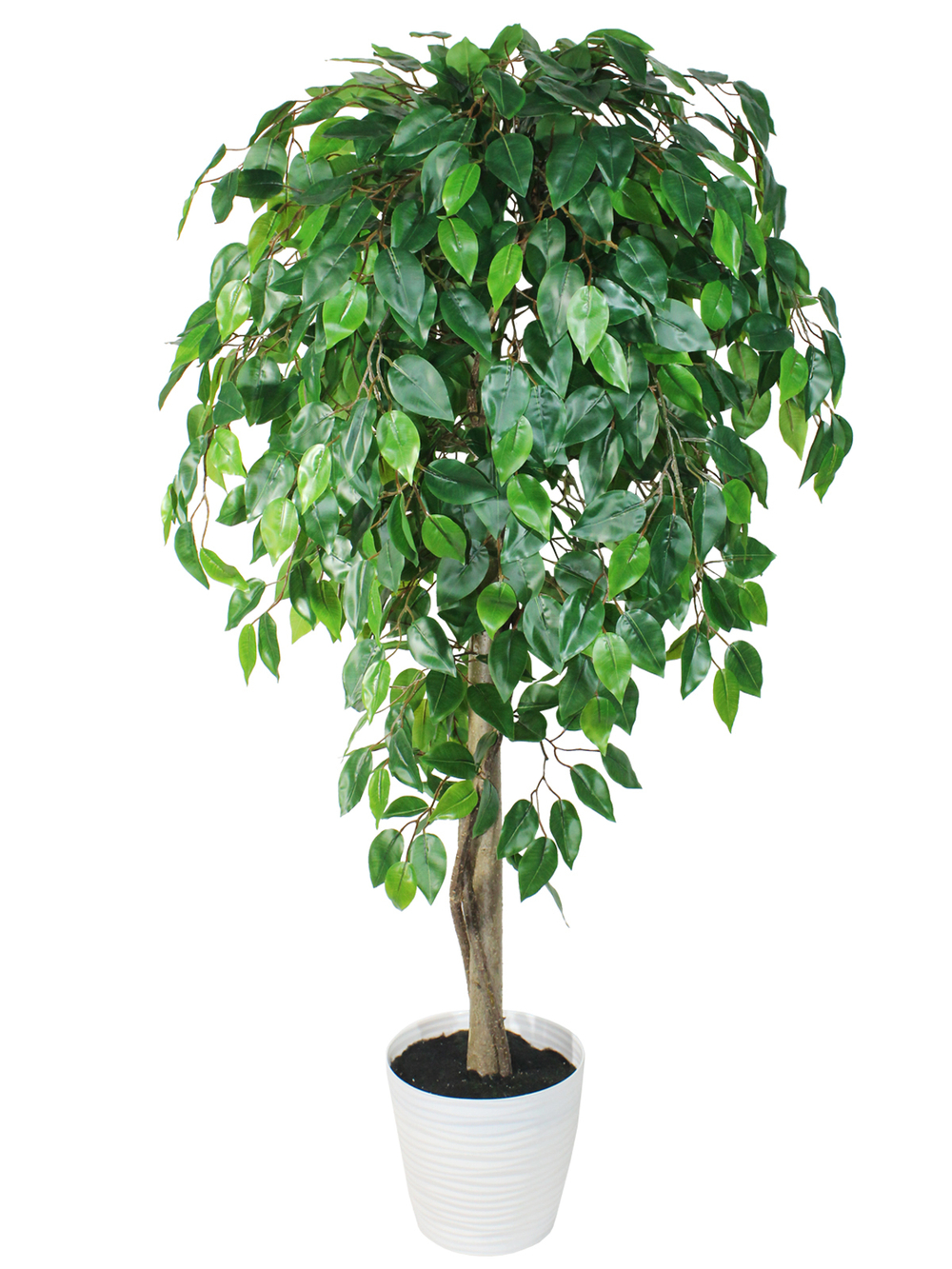 Искусственное дерево Фикус зеленый 100см в кашпо