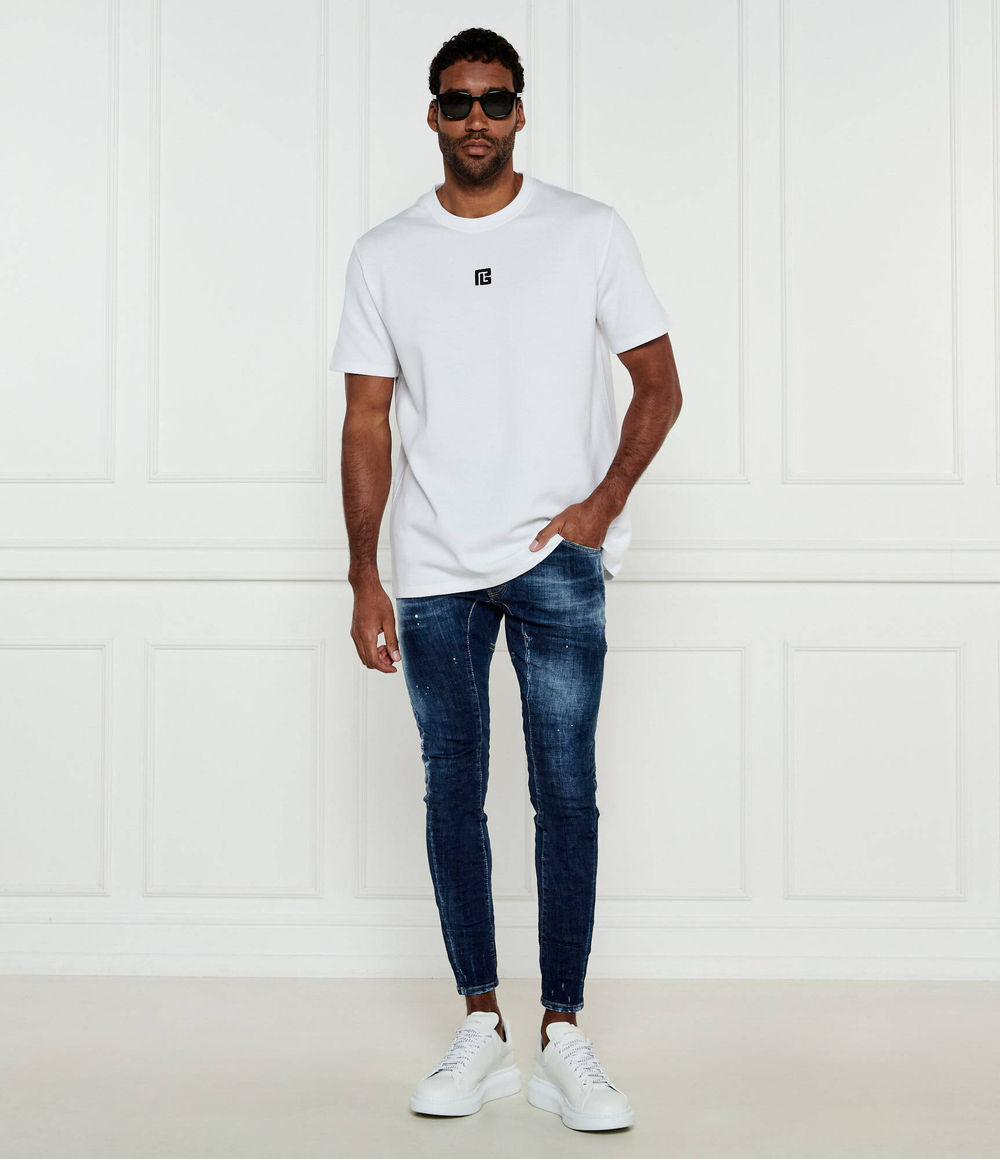 Футболка Balmain - белый(EH1EG010 BC87)