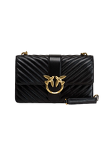 CLASSIC LOVE BAG ICON CHEVRON – black-antique gold