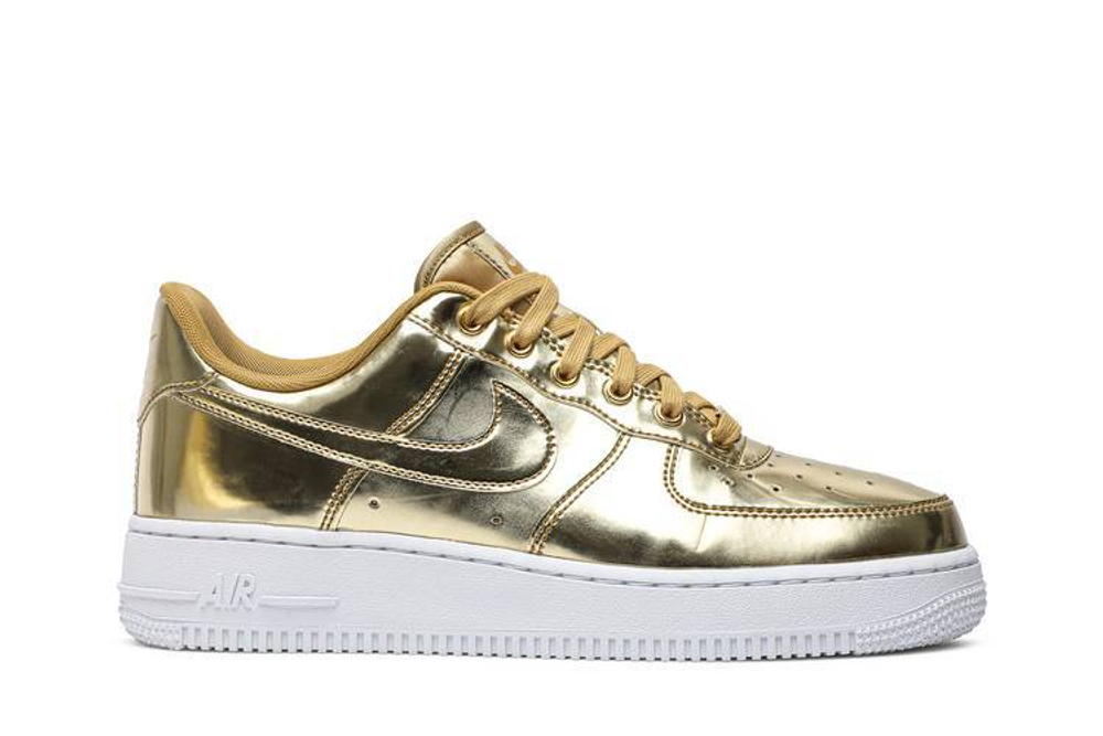 Кроссовки Nike Air Force 1 Low Sp "Liquid Metal" (Женская размерная сетка)