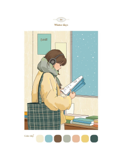 Picturesque day of Vision. Coloring Book