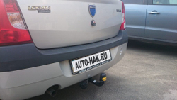 Фаркоп Auto-Hak G 47 RENAULT / DACIA LOGAN седан 2005-2014(паспорт и сертификат в комплекте)(без электрики)