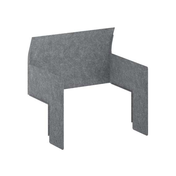 AcustiX Кабина настольная на стол L700 VE.KB5-98.7 Морская Галька 980*1100*1100