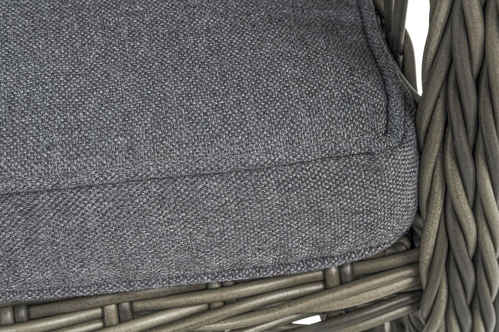 "Цесена" кресло плетеное из искусственного ротанга, цвет графит