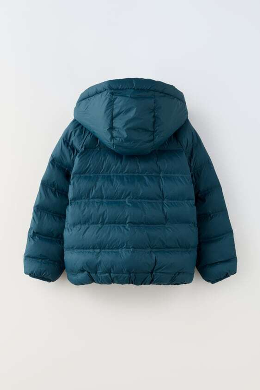 ZARA ЛЕГКИЙ СТЕГАНЫЙ ПУХОВИК, СИНИЙ