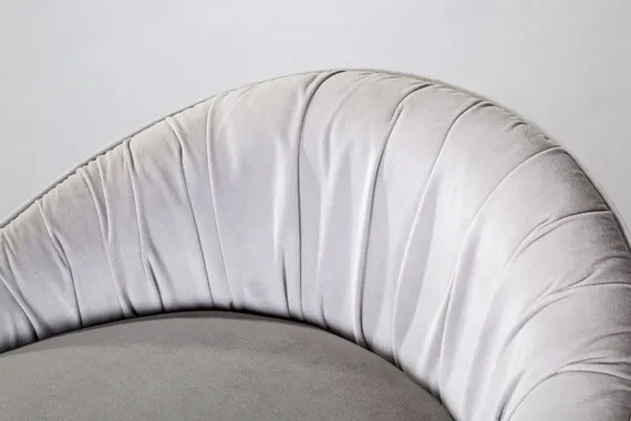 Полубарный стул Barkley серый микровелюр