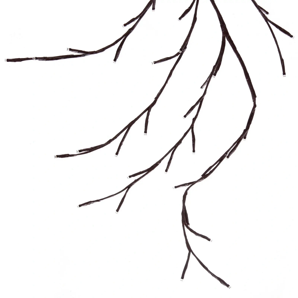 Гирлянда для дома «Ветка» 2,3 м, 144 лампы LED, коричн.провод, пост.свечение, USB, IP-20, Теплый белый