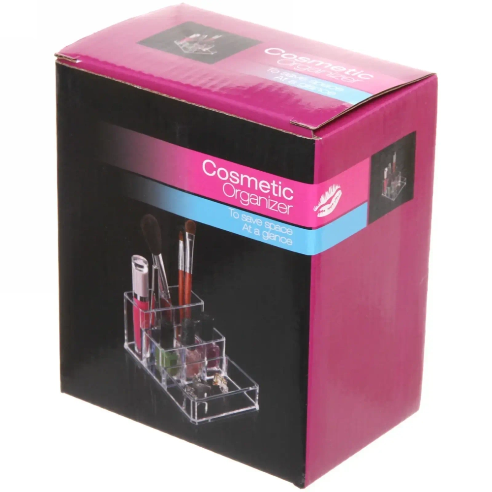 Органайзер для хранения «ФАНТЭНЕГРО», прозрачный, 6 отделений, 12,5*10,5*6,5см