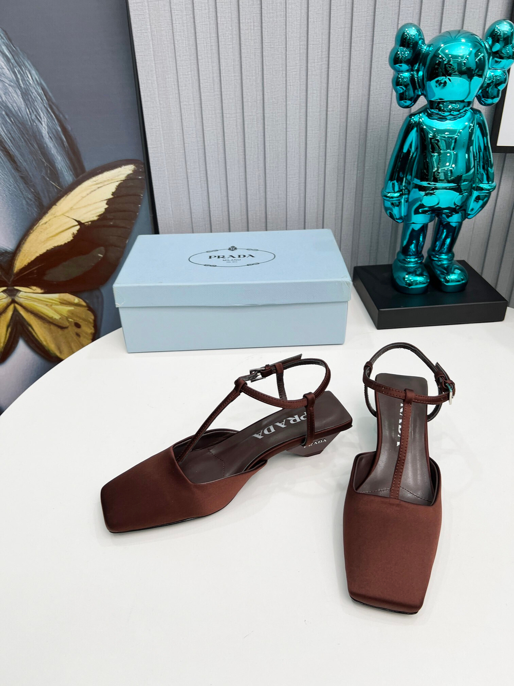 Prada Satin Slingback Pumps