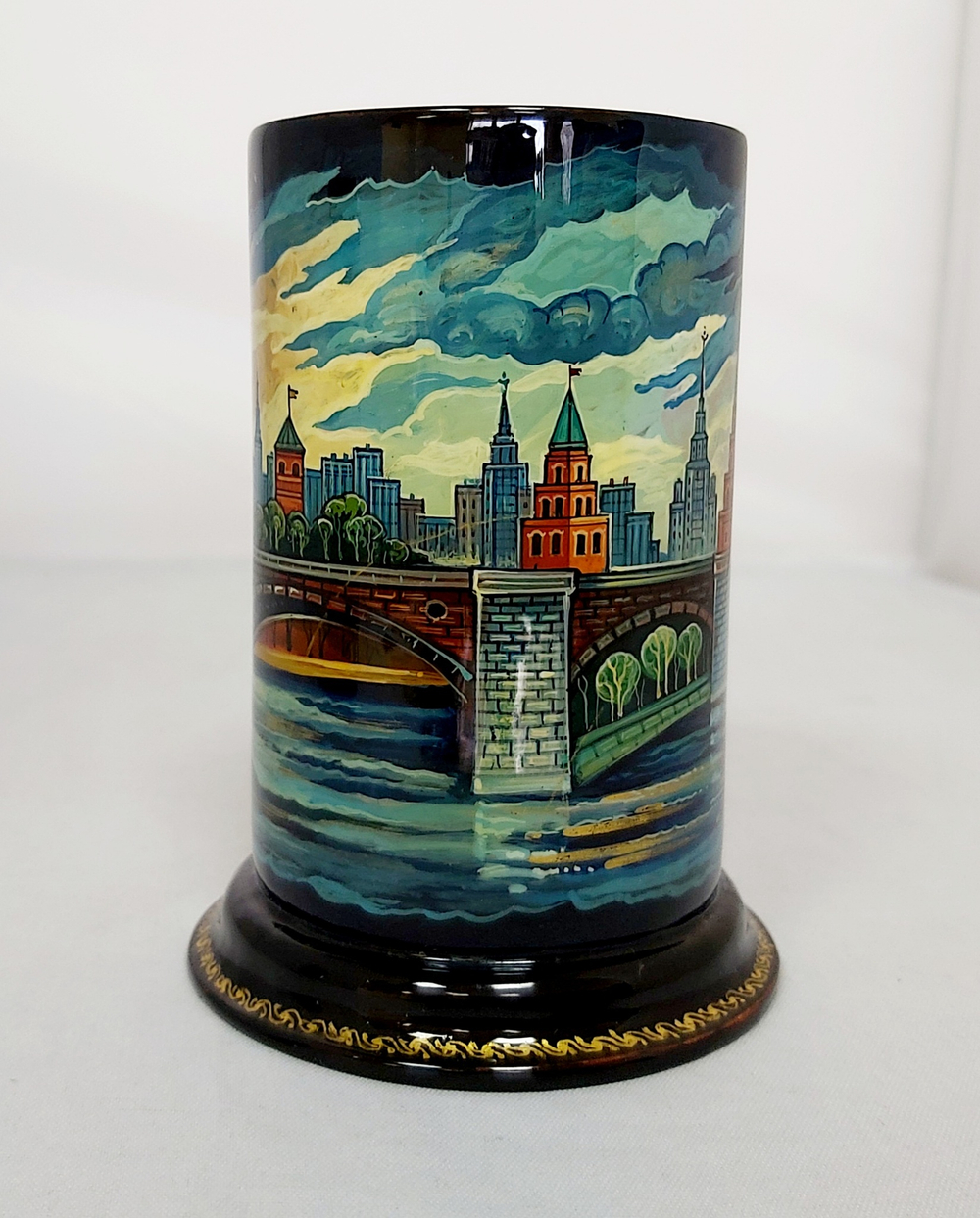 Стакан под ручки с карандашами "Москва" (Ручная роспись Палех)