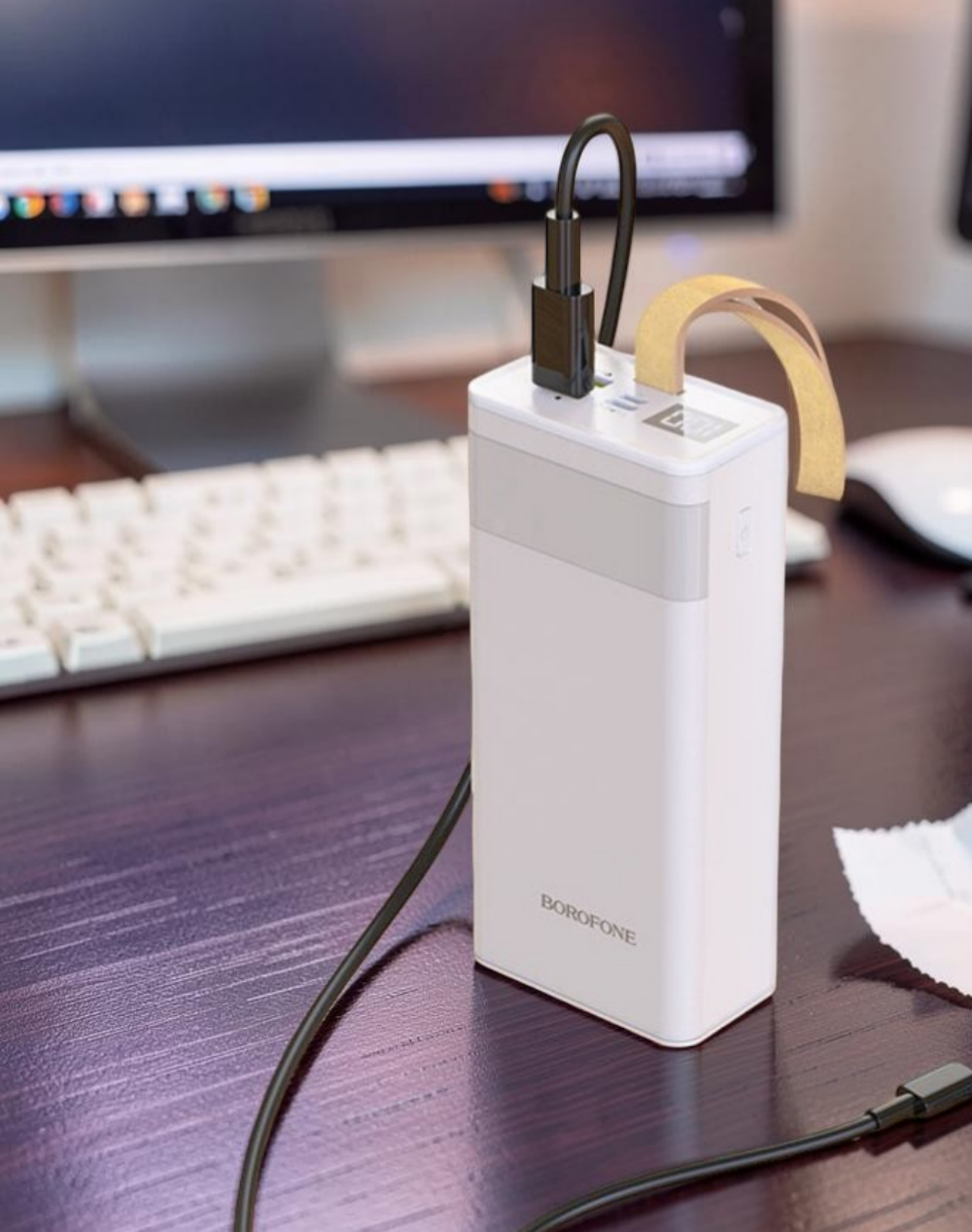 Повербанк (PowerBank) 30000mAh с индикацией заряда BOROFONE BJ18A