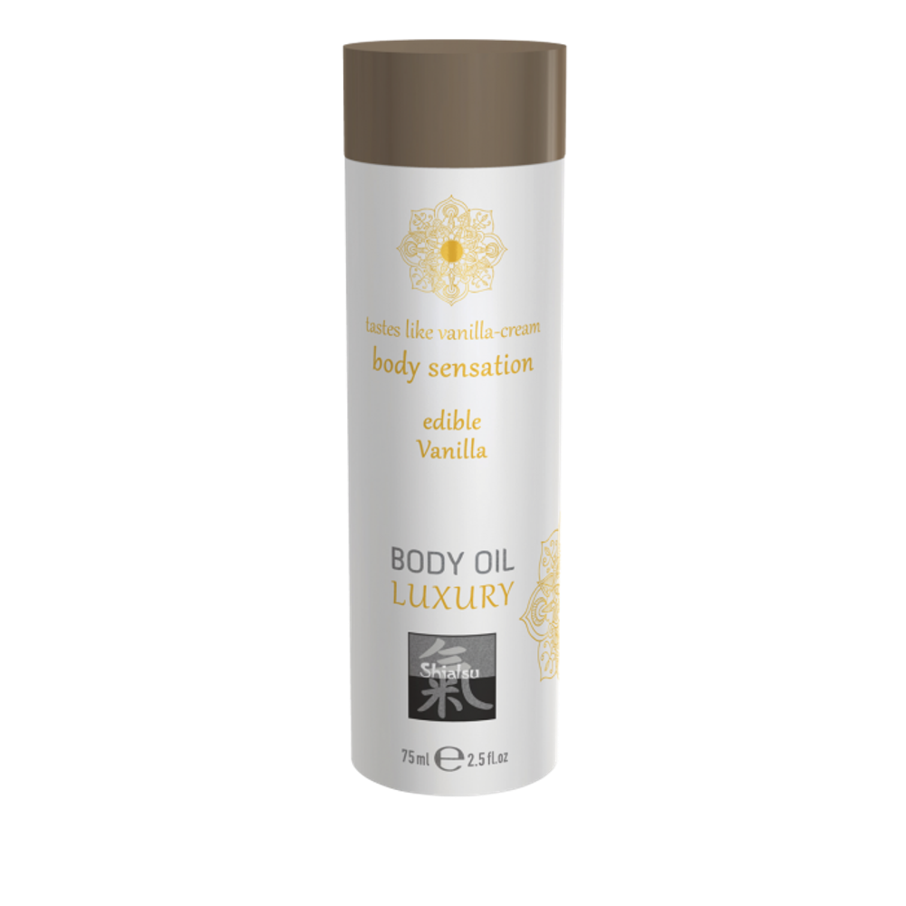 Съедобное масло для тела Shiatsu Ваниль  75мл 67021