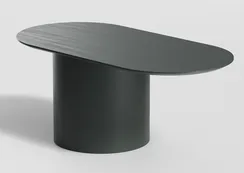 Столик Type овальный, основание D 39 см (темно-серый)