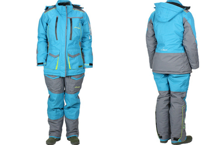 Костюм зимний ЖЕНСКИЙ SIBERIA LADY ЗИМА ТК.BREATHABLE ЦВ.БИРЮЗА,ГОЛУБОЙ /СЕРЫЙ