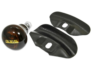 Ручка (лентяйка) на руль дерево лак  ДАВ- 9 - Газель 18555