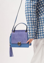 Кожаная сумка Azaro 30598 сиреневый закат