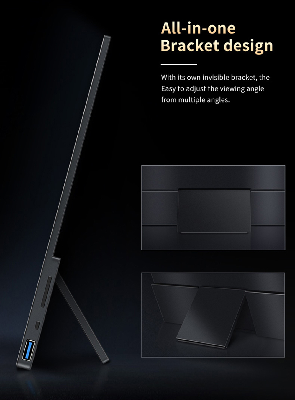 15.6" Портативный игровой монитор VChance SU15O 3840x2160, 60 Гц, OLED