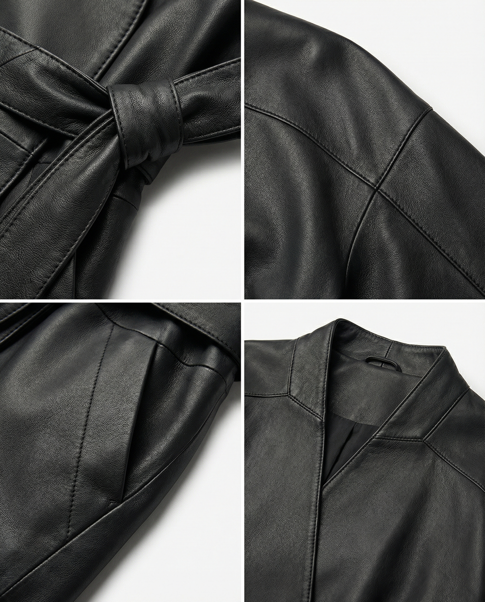 Кожаная куртка SENARI (black)