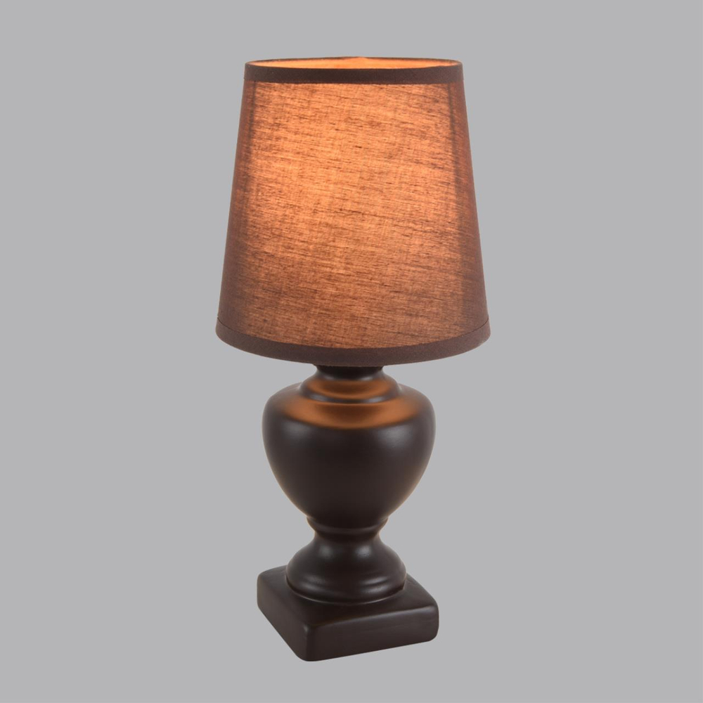 8162/1T CLASSI LN26 483 коричневый, керамика/текстиль Настольная лампа E14 1*40W 220V BIANKA