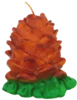 Свеча «Шишка новогодняя» 7,5*7,5*7,5 см