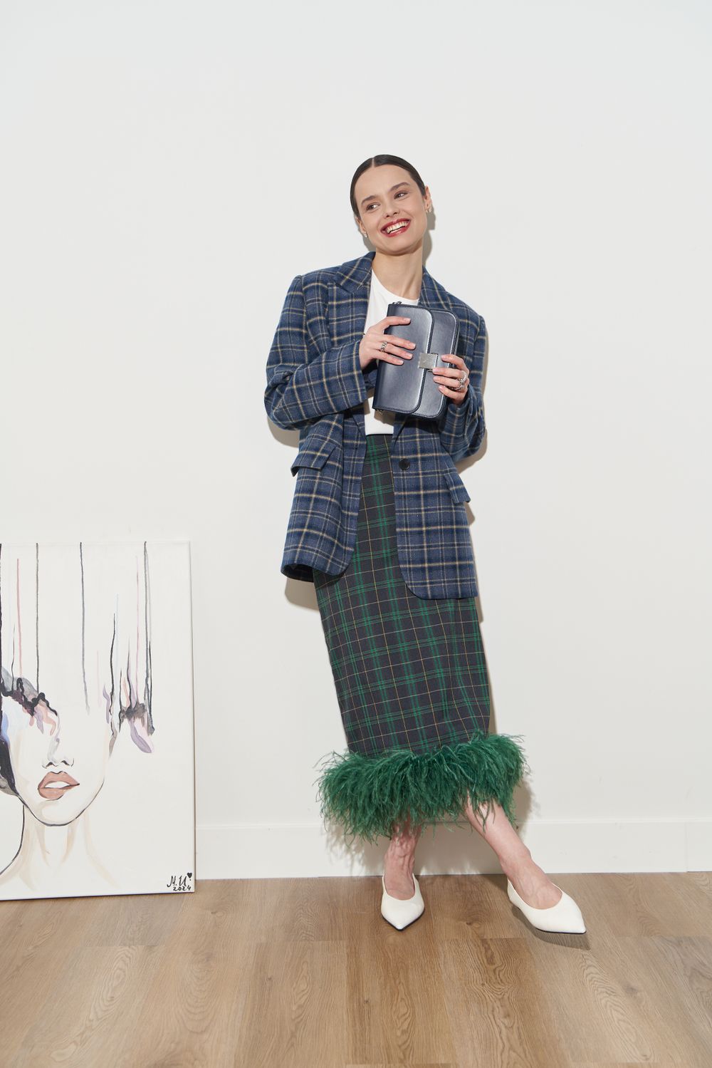 ЮБКА С ПЕРЬЯМИ ТЕМНО-СИНИЙ|ЗЕЛЕНЫЙ|ЗЕЛЕНЫЙ