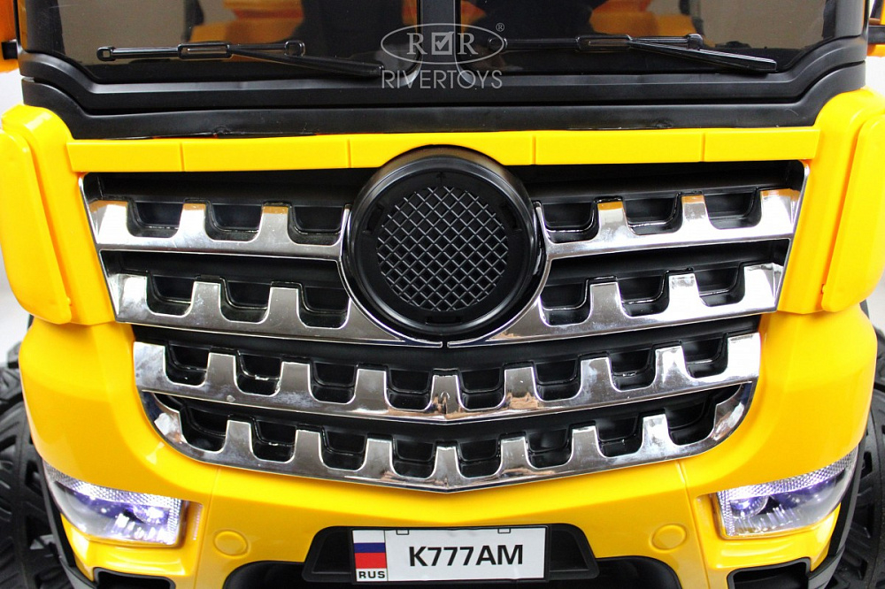 Детский электромобиль RiverToys K777AM желтый