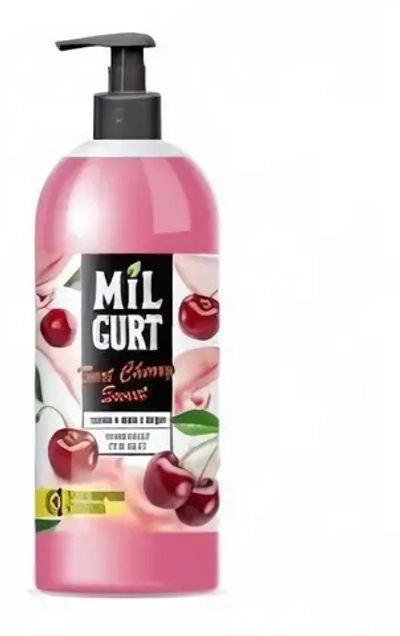 Мыло жидкое MILGURT вишня и черешня в йогурте, 860 г