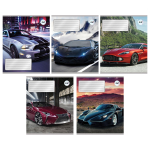 Тетрадь А5 12л. лин. "Авто" (Академия Групп) микс цветов (комплект 3 шт)