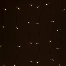 Светодиодная новогодняя гирлянда ЭРА ЕNIG - 320W Занавес 8 режимов 3*2 м теплый белый 320 LED IP20 220 V