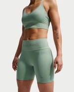 Nike Pro Seamless Женские велосипедные шорты Dri-FIT с высокой талией (13 см) - NIKE