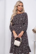 Платье "Лисбет" П8555 (черное) LT Collection