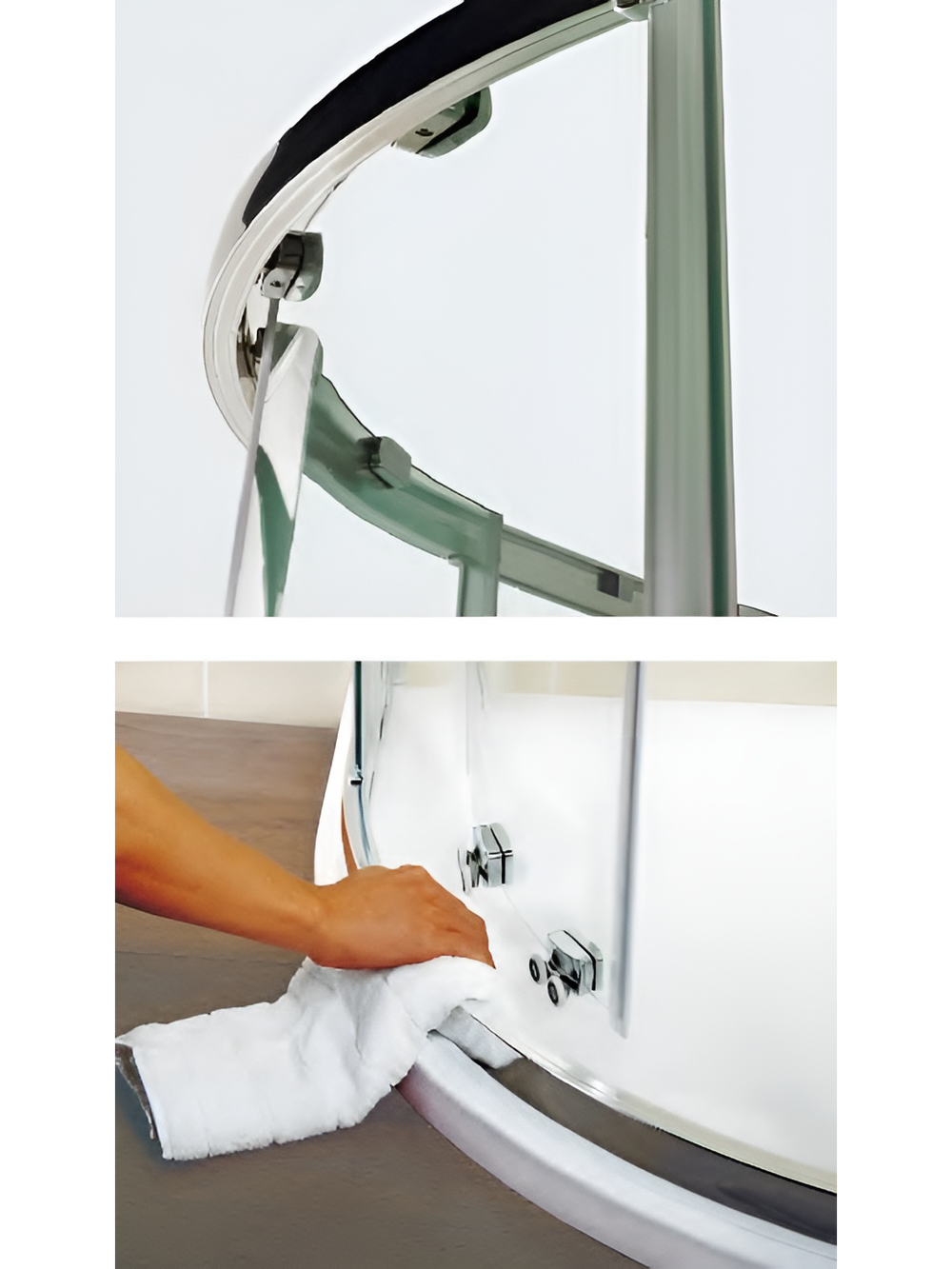 Душевое ограждение WeltWasser  WW300 Арт. 300RS22-100 Размер 1000х1000х1850 мм 10000003099 четверть круга