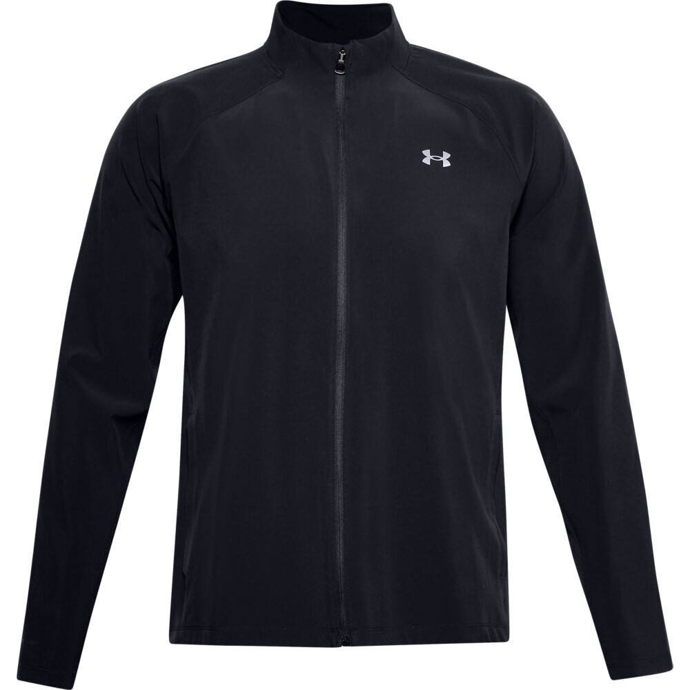 Мужская теннисная кофта Under Armour Launch 3.0 Storm Jacket M - black