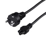 Шнур сетевой, вилка СЕЕ 7/7(Schuko) - разъем IEC 320 C5, кабель 3x0,75мм², 1,8м, для питания ноутбук