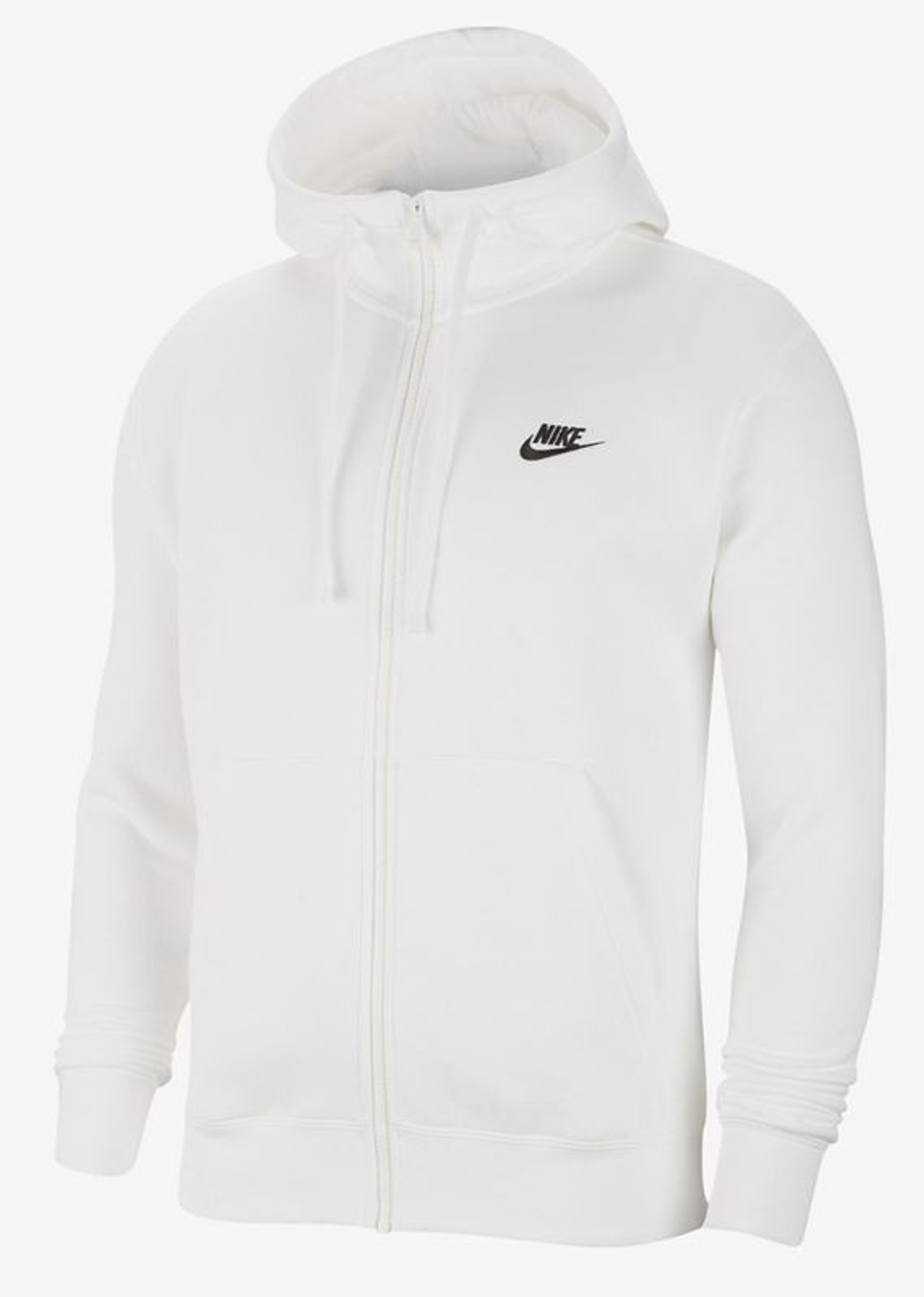 Мужская теннисная кофта Nike Swoosh M Club Hoodie FZ BB - белый
