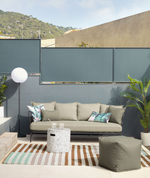 Диван Mareluz трехместный черный стальной