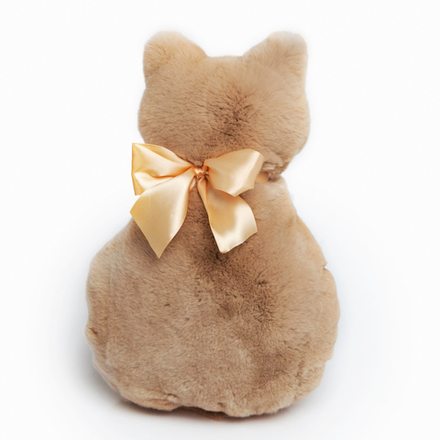 Подушка "Котик обиделся" (бежевая)