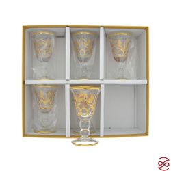 Набор рюмок TIMON Tiziano Golden/Palm (6 шт) 80 мл