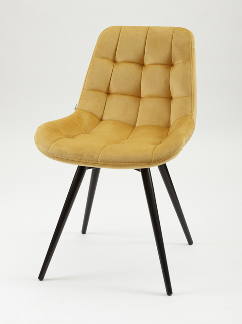 Стул MyFar Феникс поворотный горчичный велюр MF1038-1