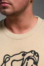 8535 Мужской свитшот оверсайз