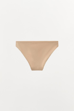 ZARA БЕСШОВНЫЕ ТРУСЫ, БЕЖЕВЫЙ