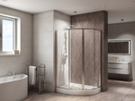 Душевой уголок BelBagno Due 120х80 DUE-RH-2-120/80-C-Cr профиль Хром стекло прозрачное