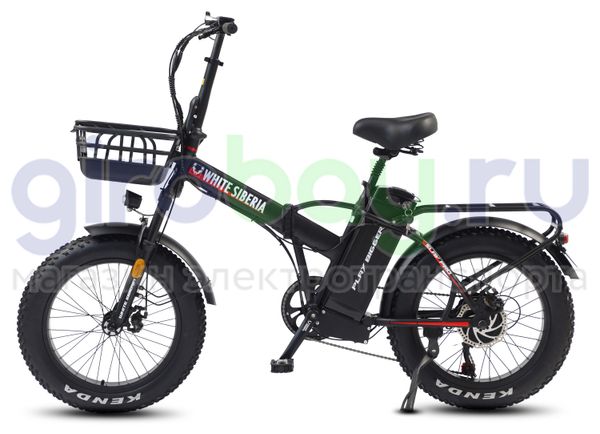 Электровелосипед WHITE SIBERIA SLAV PRO 1000W 48V/13A Black Sea (черный матовый)