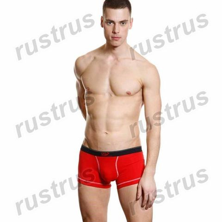Мужские трусы боксеры красные WANGJIANG WG00138